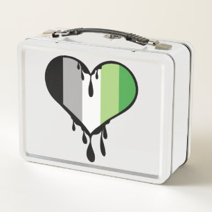 Aro Pride Dripping Heart Metall Brotdose