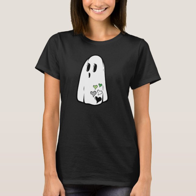 Aro Pride Ghost T-Shirt (Vorderseite)