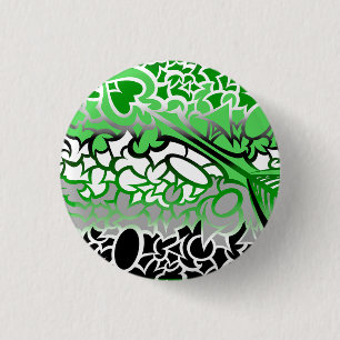 Aro Pride Kritzeleien Button