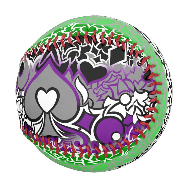 Aro und Ace Pride Squiggles Baseball (Vorne Rechts)