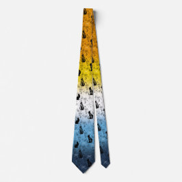 AroAce Pride Black Cat - Mystische Hexerei Krawatte