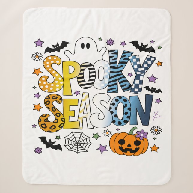AroAce Spooky Season Halloween Sherpadecke (Vorderseite)