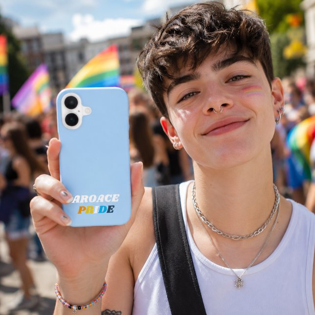 AroAce-Stolzflaggenfarben iPhone 16 Hülle (Von Creator hochgeladen)