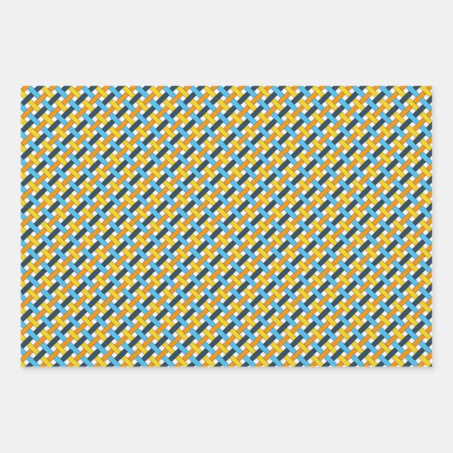AroAce Sunset Pride Woven Nahtloses Muster Geschenkpapier Set (Vorderseite)