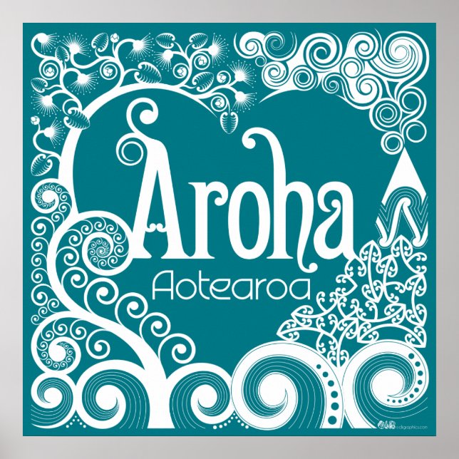 Aroha Aotearoa Poster (Vorne)