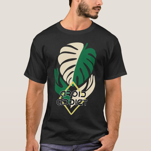 Aroid Addict Tshirt Monstera Plantes (Devant)