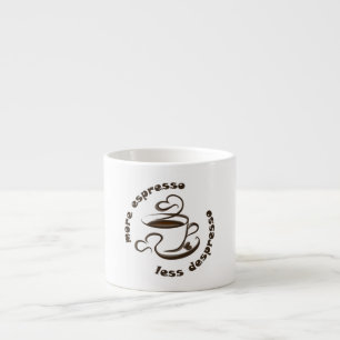 Aroma der Positivität: Mehr Espresso, weniger Depr Espressotasse