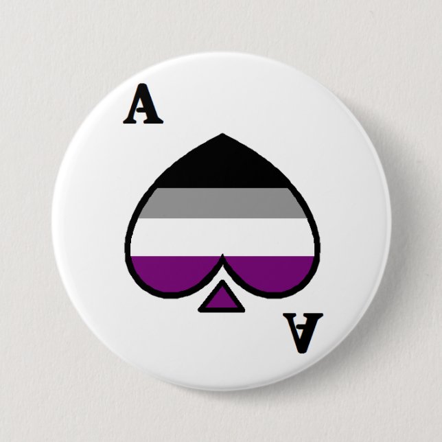 Aromantic As-Knopf Button (Vorderseite)