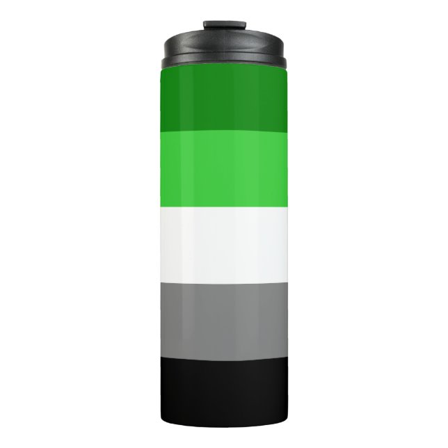 Aromantic Flaggen-Thermaltrommel Thermosbecher (Vorderseite)