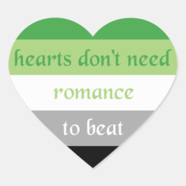 Aromantic Heart Sticker