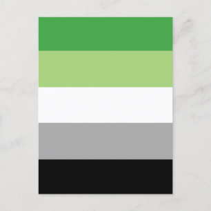 Aromantic Pride Flag Postkarte