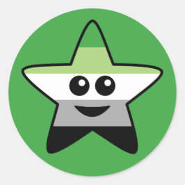 Aromantic Star Stickers