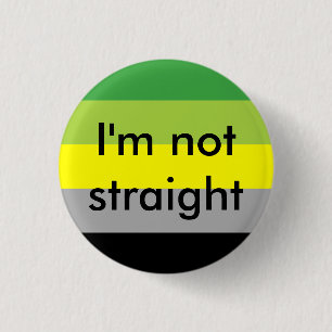 aromantic Stolz bin ich nicht gerades Button