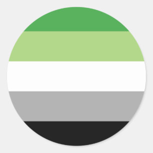 Aromantic Stolz-Kreis-Aufkleber Runder Aufkleber