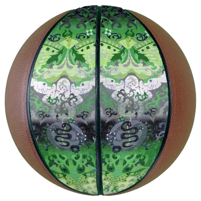 Aromantische Drachendamaske - Aro Pride Flag Farbe Basketball (Vertikal)