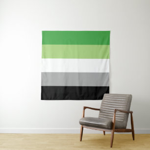 Aromantische Flagge 57 x 57 Wandteppich