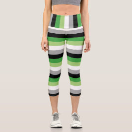 Aromantische Flagge Capris