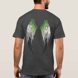 Aromantische Flagge - Engel Wings T-Shirt