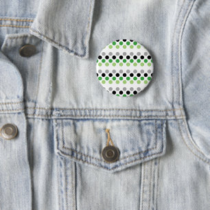 Aromantische Pride Flag Punkte Button