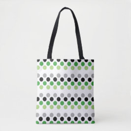 Aromantische Pride Flag Punkte Tasche