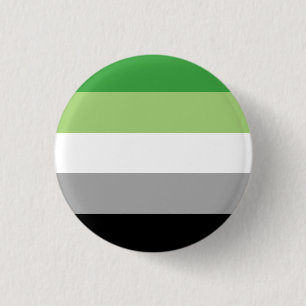 Aromantische Stolperflagge Button