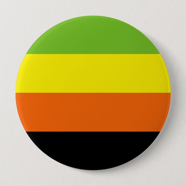 Aromantische Stolperflagge Button (Vorderseite)
