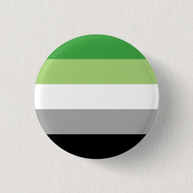 Aromantische Streifen Button (Vorderseite)