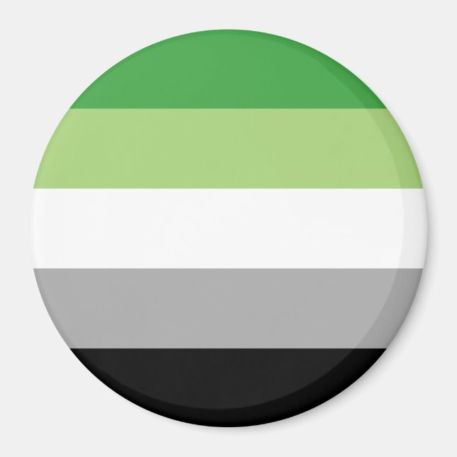 Aromantische Streifen Magnet (Vorne)