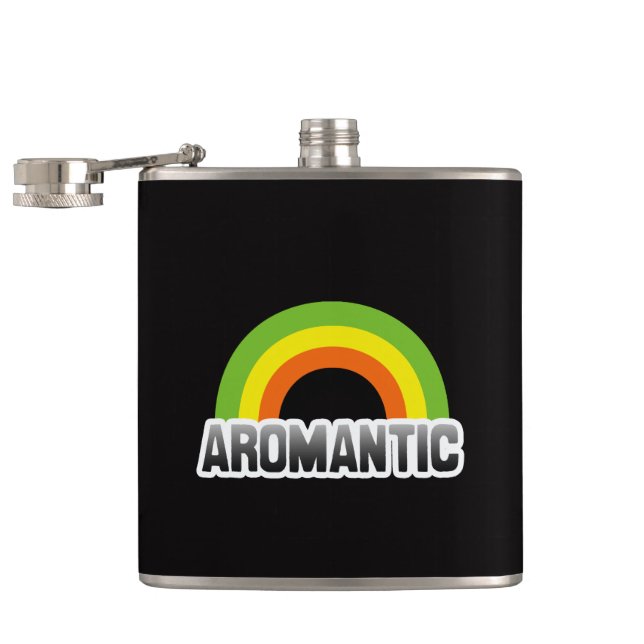 Aromantischer Stolz Flachmann (Geöffnet)