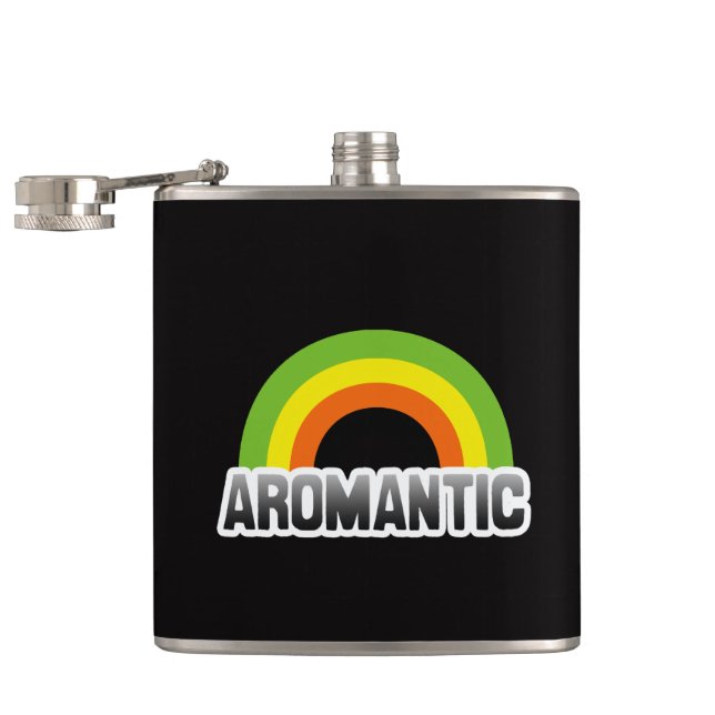 Aromantischer Stolz Flachmann (Geöffnet)