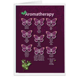 Aromatherapie Chart in Burgund