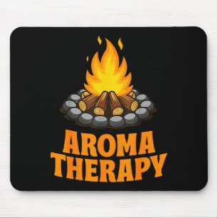 Aromatherapie lustiger Campingplatz Lagerfeuer Hum Mousepad