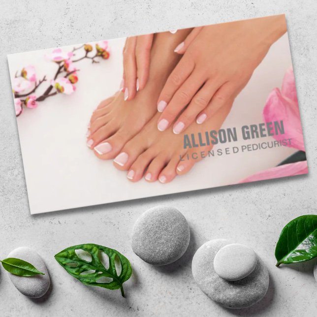 Aromatherapie Maniküre Pediküre Pediküre Salon Visitenkarte (Aromatherapy Manicurist Pedicurist Pedicure Salon Business Card)