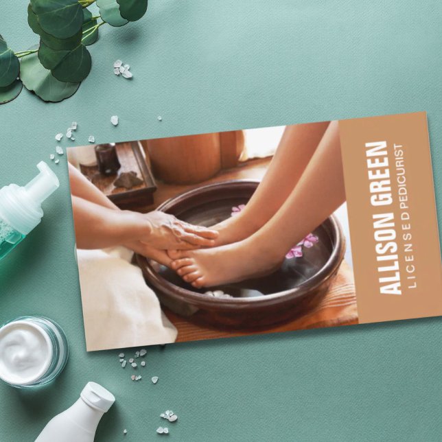 Aromatherapie Pediküre Salon Pediküre Pediküre Visitenkarte (Aromatherapy Pedicure Salon manicurist pedicurist Business Card)