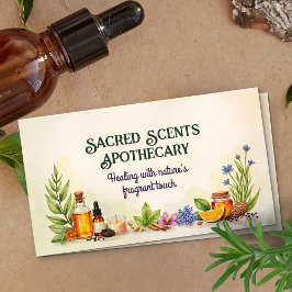 Aromatherapie Praxis Aquarellfärbung Visitenkarte