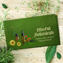 Aromatherapie Praxis Aquarellfärbung Visitenkarte