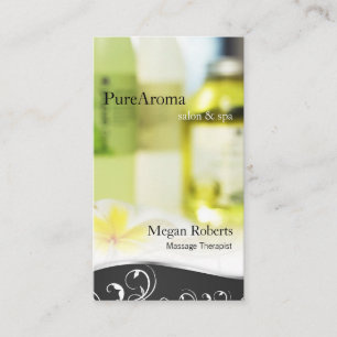Aromatherapie-Spa-Hautpflege-Massage-Salon Elegant Terminkarte