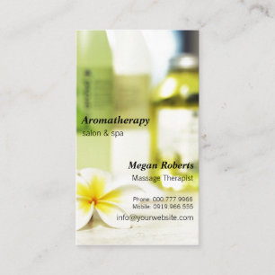 Aromatherapie Spa Hautpflege Massage Salon Terminkarte