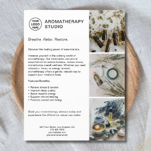 Aromatherapie Spa Individuelles Logo Werbeunterneh Flyer