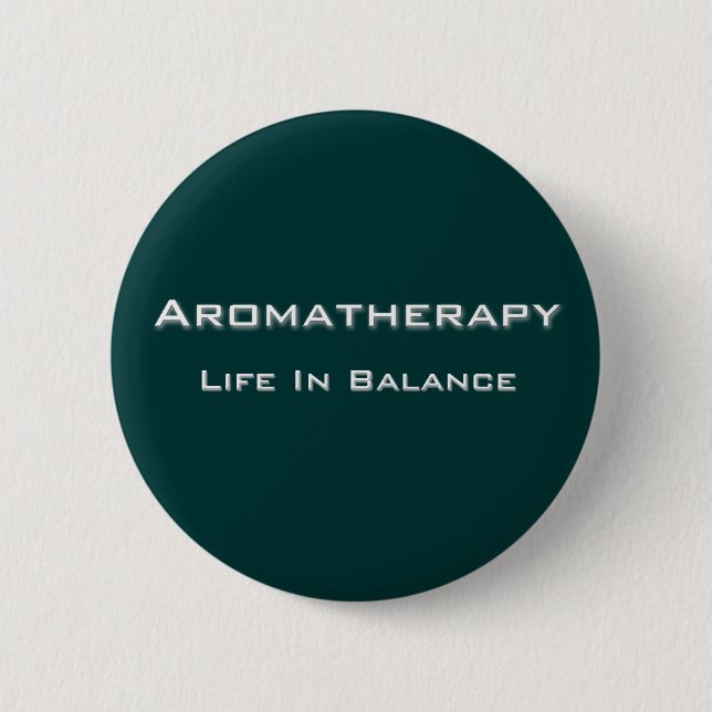 Aromatherapie - Weißer Text Button (Vorderseite)