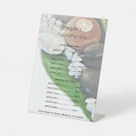 Aromatherapy Spa Skin Care Salon Price List Sockelschild
