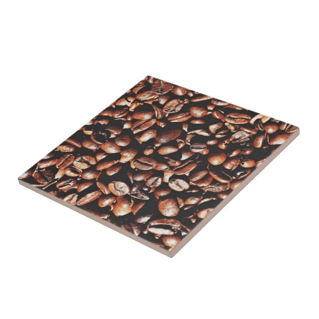 Aromatische Kaffeebohnen - I Liebe Kaffee Fliese (Seite)