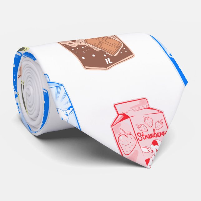 Aromatisches Milchmuster Krawatte (Gerollt)
