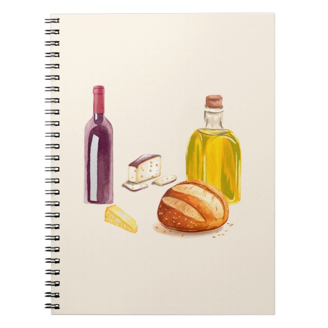 Aromen aus dem Mittelmeerraum Notizblock (Vorderseite)