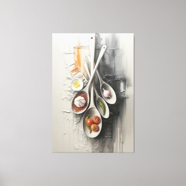 Aromen in Form Leinwanddruck (Vorderseite)
