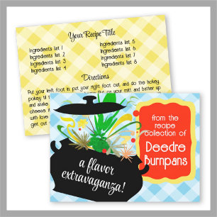 Arômes rétro éclatants cuisine carte de recettes l