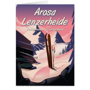 Arosa Lenzerheide, Schweiz Skiposter.