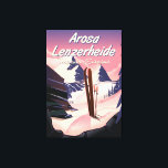 Arosa Lenzerheide, Schweizer Skiposter. Leinwanddruck<br><div class="desc">Arosa Lenzerheide,  Schweiz schönes Vintages Skiposter.</div>