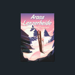 Arosa Lenzerheide, Schweizer Skiposter. Leinwanddruck<br><div class="desc">Arosa Lenzerheide,  Schweiz schönes Vintages Skiposter.</div>