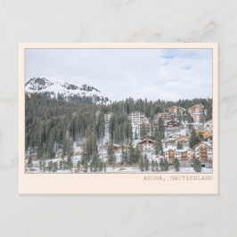 Arosa Schweiz Skiort Lugano Gestern und Heute Postkarte